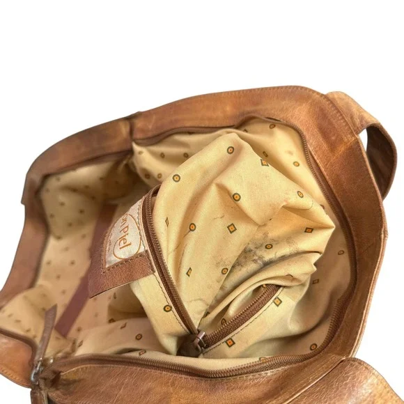 Limon Piel Handmade Colombia Brown Leather Asymmetric Hobo Shoulder Bag Unique - Picture 6 of 16